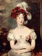 Sir Thomas Lawrence Portrait of Princess Caroline Ferdinande of Bourbon-Two Sicilies Duchess of Berry. Sweden oil painting artist